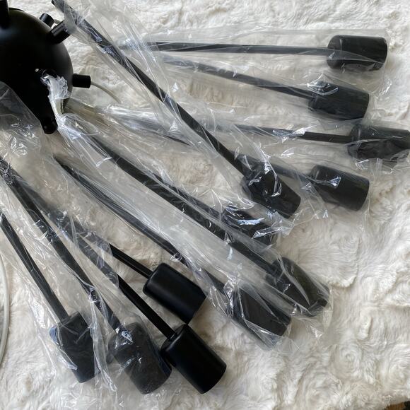 Sputnik Chandeliers Black Modern 12-Light Farmhouse‎ Pendant Light Mid Century - Picture 9 of 15